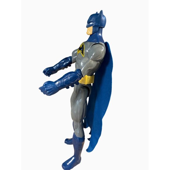 Batman 11-1/2" Action Figure Collectible Superhero Toy Mattel Blue Cape - Picture 6 of 10